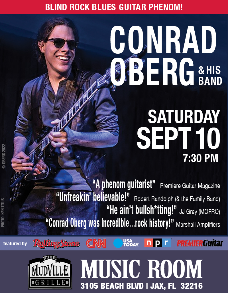 Conrad Oberg LIVE @ Mudville Music Room on September 10, 2022 @ 7:30pm